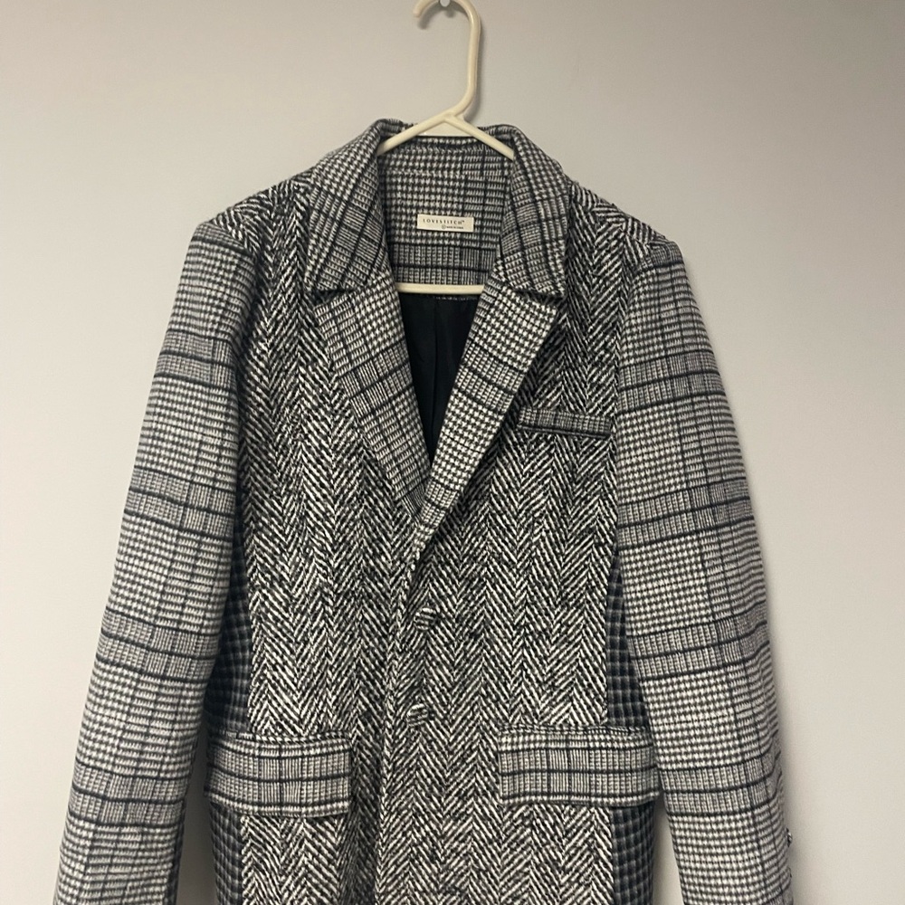 Lovestitch Blakely Patchwork Plaid Black And Whit… - image 3